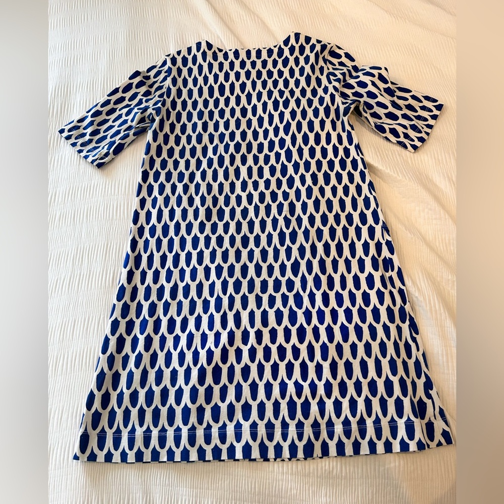 Marimekko Casual Stretch Dress Good Condition blue white - Picture 2 of 7